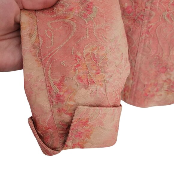 Coldwater Creek Embroidered Paisley Print Jacket Womens Size P6 Career Casual - Picture 8 of 13